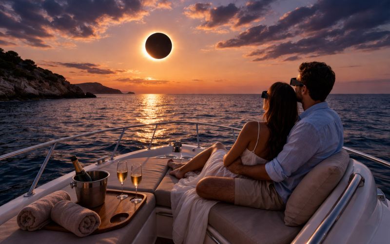 Vive el eclipse solar de 2026 desde el mar en Ibiza: una experiencia única en Santa Eulalia (Ibiza)